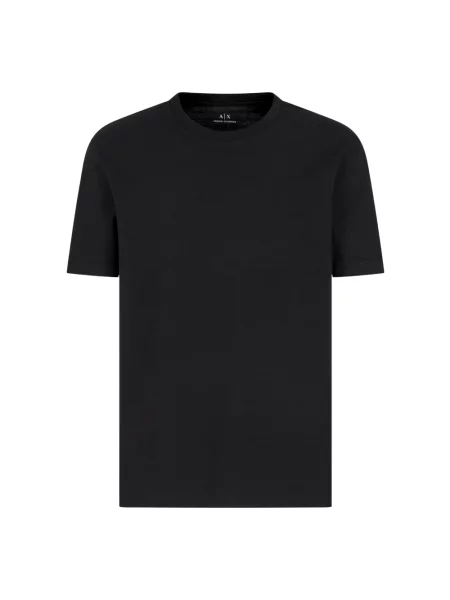 Armani Exchange Koszulki Mężczyzna M Koszulki Stylowy Model czarny