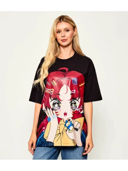 Hugo Blue Tricou | Oversize fit negru