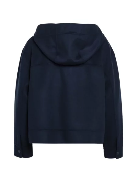 Geacă Weekend Max Mara cu glugă albastru