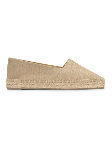 Espadryle Castaner skórzane żółte