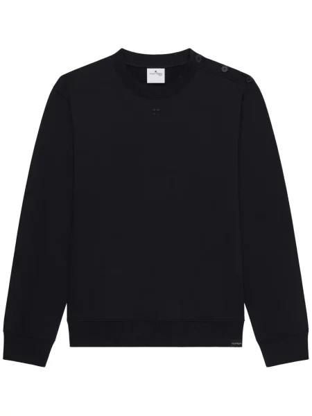 Hanorac Courreges din jerseu negru