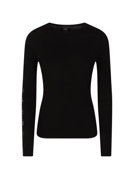 Pulover Pinko din dantelă negru