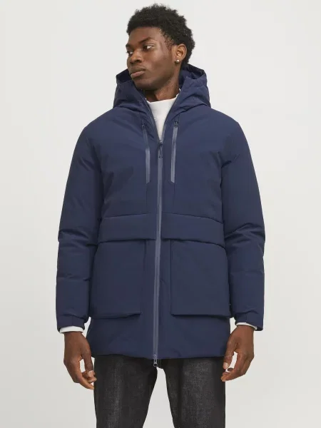 JACK & JONES Prechodná parka JCOCharlie tmavomodrá