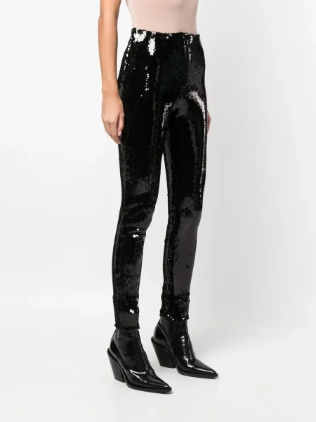 Pantaloni Isabel Marant cu paiete negru