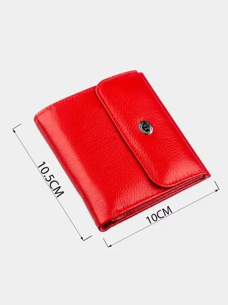 ST Leather Accessories Портмоне Шкіра червоний