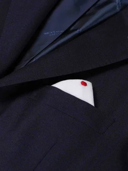 Sacou Kiton cu rever albastru