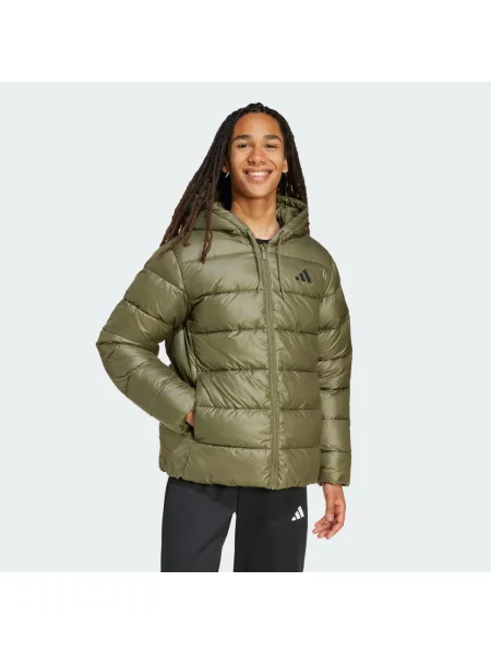 Kurtka z kapturem Adidas Essentials Climawarm Synthetic khaki S zielony