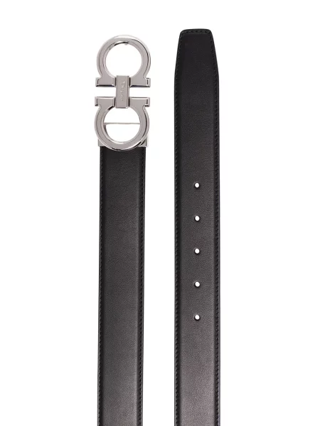 Pasek Salvatore Ferragamo dwustronny czarny
