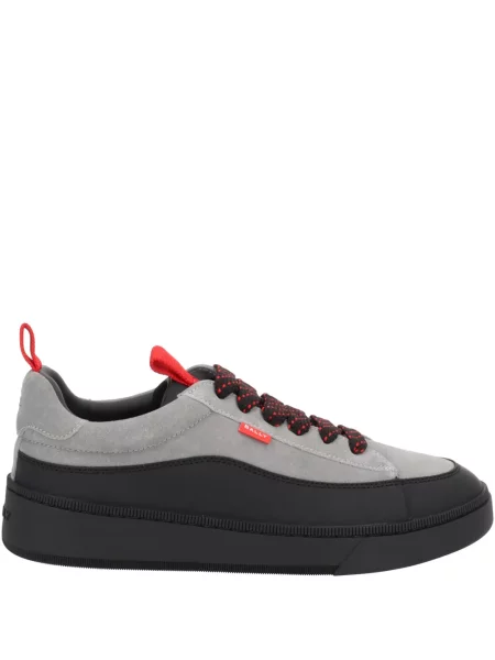 Sneakerși Bally cu șireturi din dantelă gri