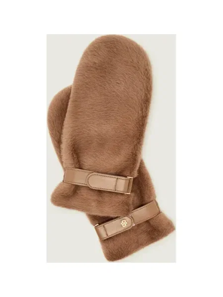 BOSS BLACK Mănuși de piele Yosie-F negru