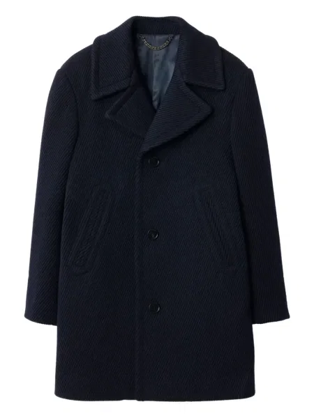 Vuneni kaput Burberry plava