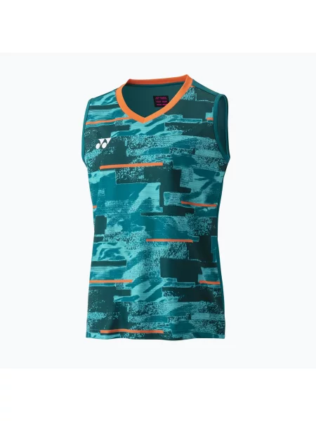 Dámske tenisové tričko YONEX Club Sleeveless W blue/green modrá