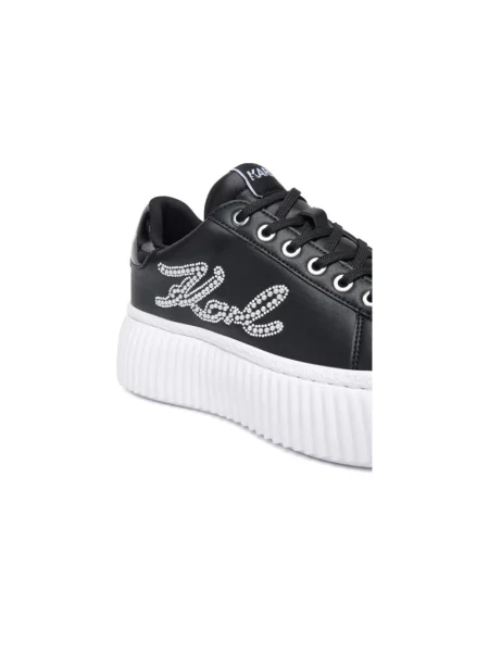 Sneakersy Karl Lagerfeld skórzane czarne