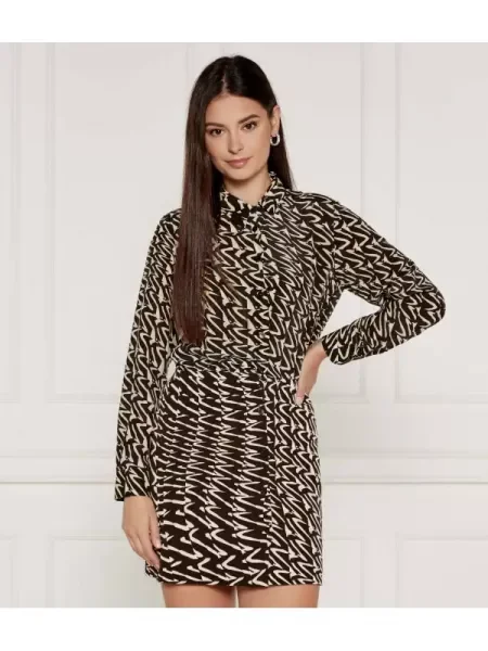 Marella De mătase rochie POLLINE negru