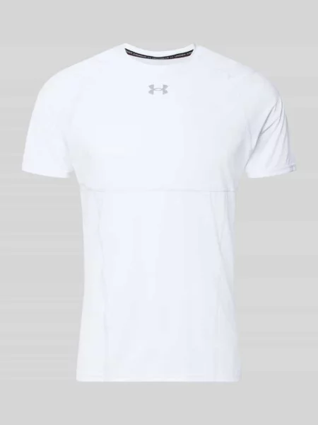 T-shirt z nadrukiem z logo i raglanowymi rękawami Under Armour biała