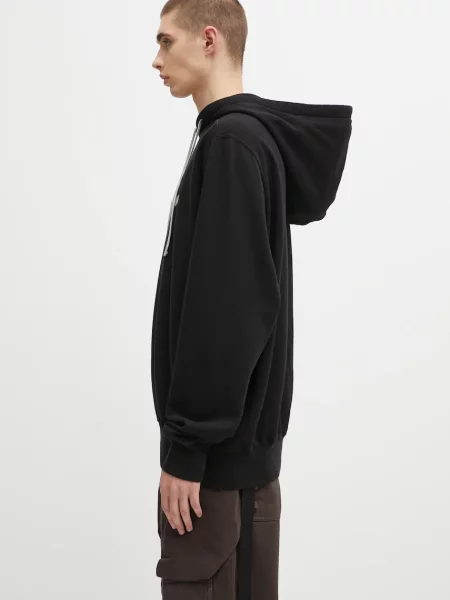 Μπλούζα Rick Owens DRKSHDW Oversized με κουκούλα μαύρο