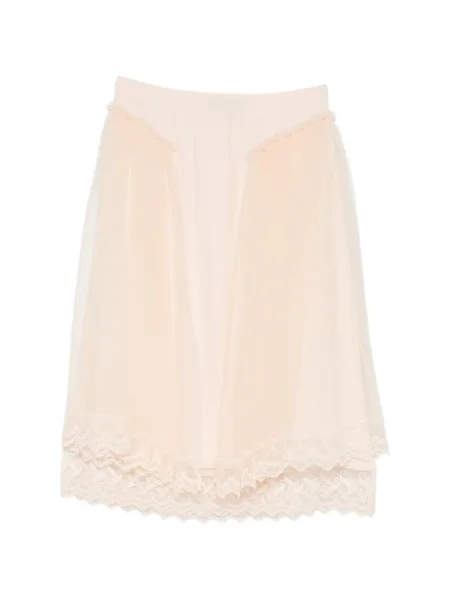 Fustă midi Simone Rocha din dantelă până la genunchi