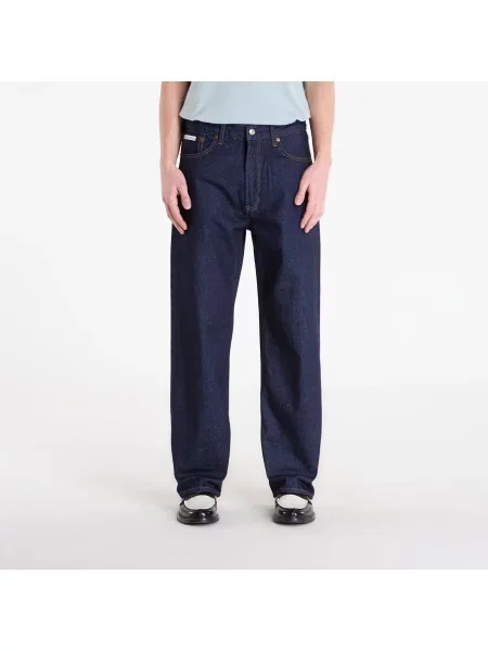 Jeansy Calvin Klein Jeans Baggy Ck Classic Rinsed Jeans Blue niebieskie