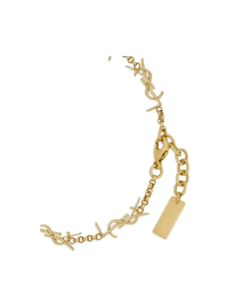 Bransoletka Saint Laurent z logo żółta