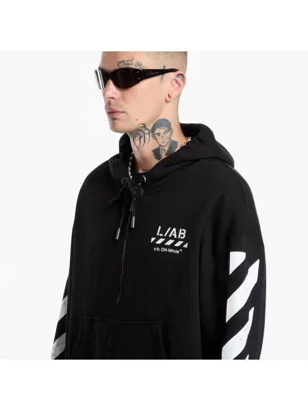 Hanorac cu glugă L/ab C/o Off-white™ alb