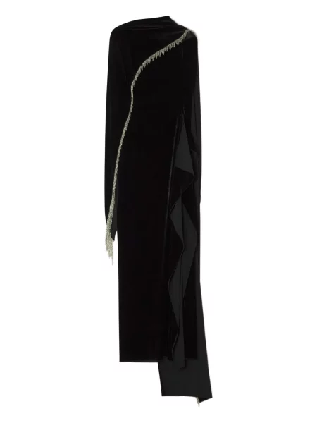 Rochie Lanvin drapată de costum negru