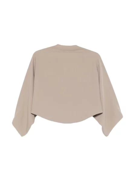 Bluzka Mm6 Maison Margiela drapowana beżowa