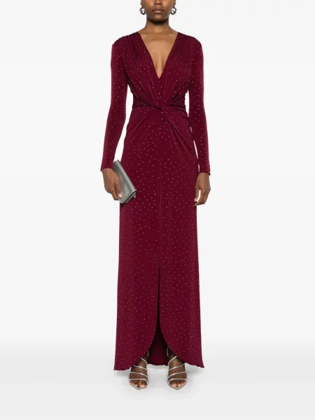 Rochie maxi Nissa de costum roșu