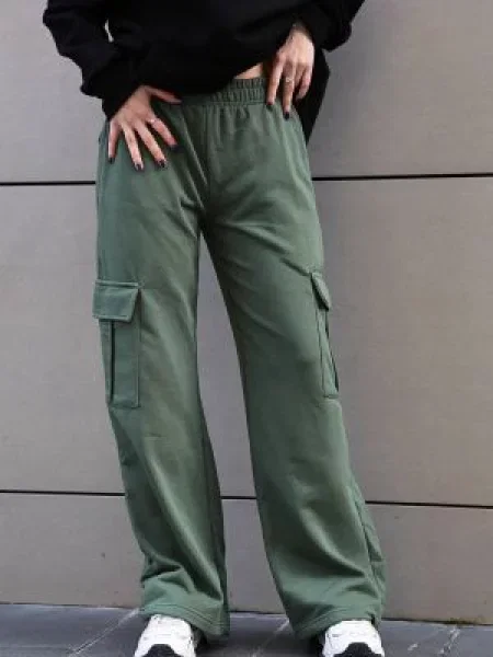 Pantaloni cargo Madmext verde