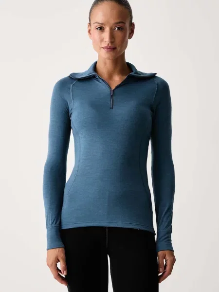 Devold funkční tričko s dlouhým rukávem s merino vlnou Duo Active Merino modré