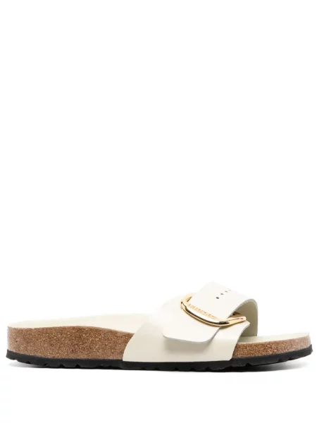 Papuci Birkenstock din piele cu cataramă
