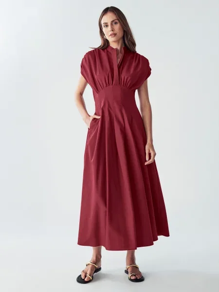 Willa Rochie Otis bordeaux roșu