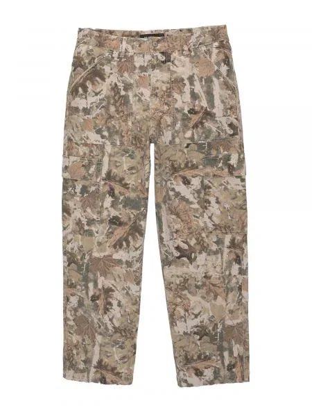 Pull&Bear Pantaloni cu alb kitt / brocart / kaki / oliv