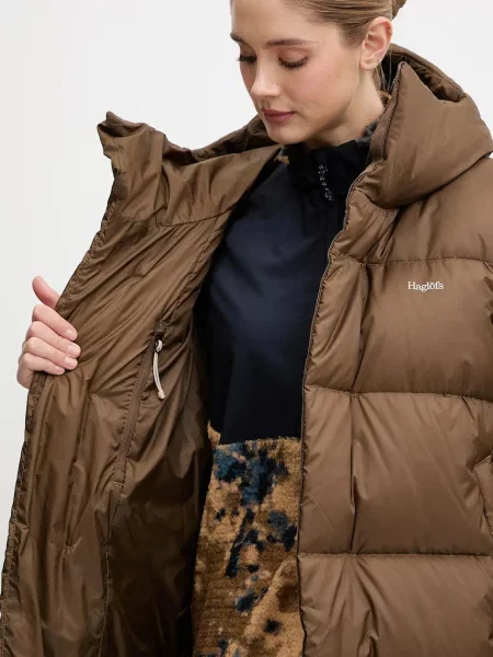 Пуховик Haglofs коричневый