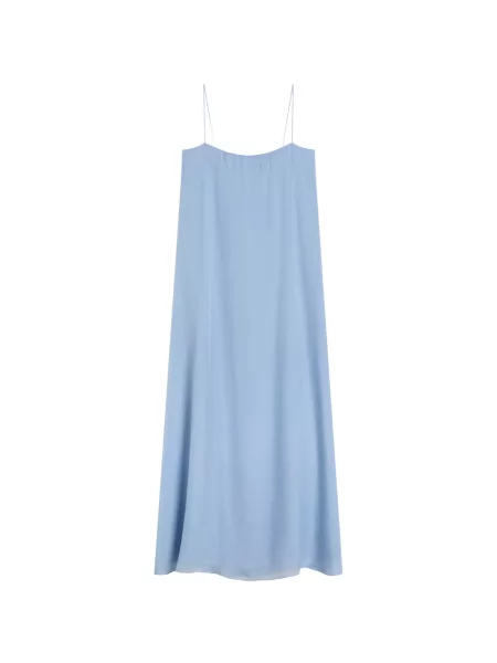 Rochie maxi Bondi Born de mătase albastru