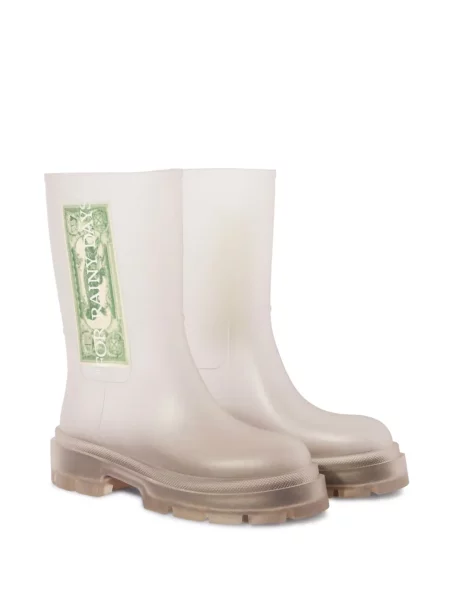 Botine Off-white alb