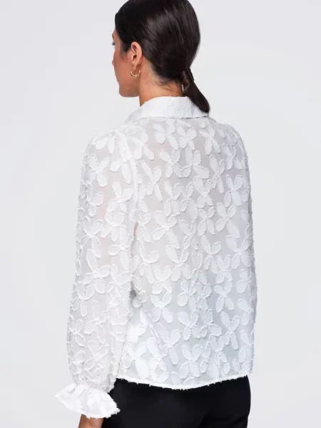 Ombre Bluza bež bijela