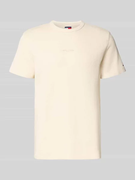 T-shirt o kroju slim fit ze strukturalnym wzorem Tommy Jeans
