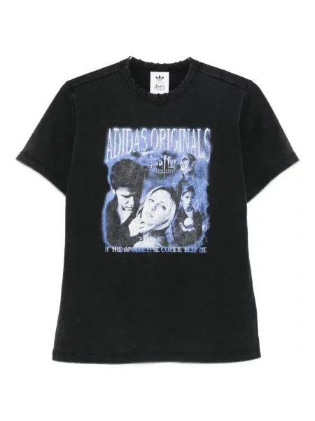 Tricou Adidas cu imagine cu dungi albastru