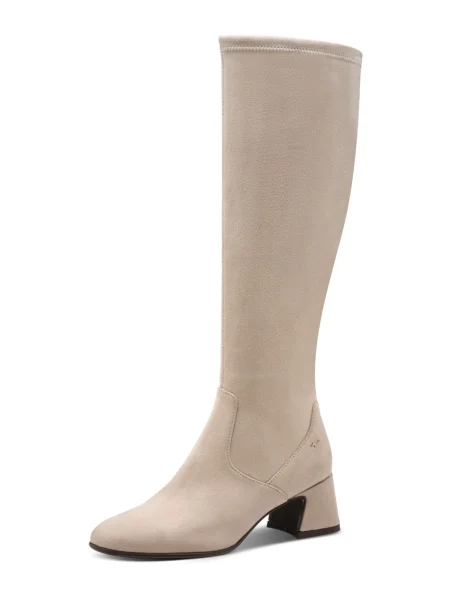 Tamaris Kozačky krémová