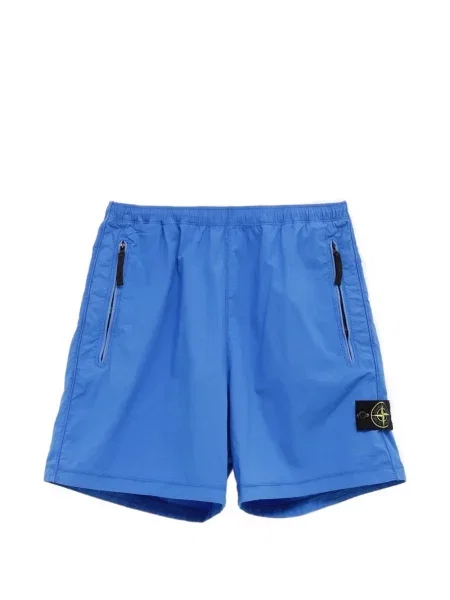 Pantaloni scurți Stone Island cu strasuri albastru