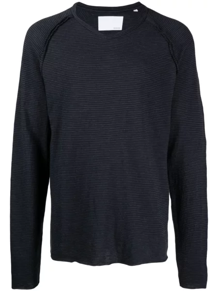 Tricou Private Stock cu dungi cu imagine albastru