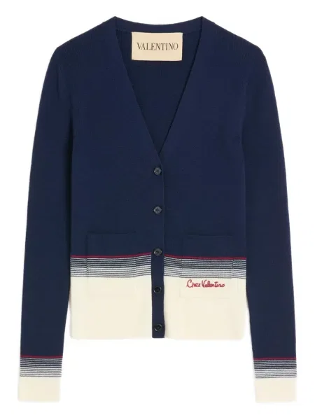 Cardigan Valentino Garavani albastru închis