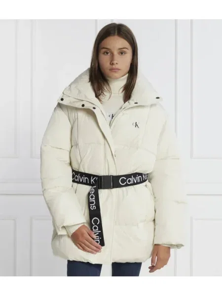 Calvin Klein Jeans Kabát PUFFER bézs