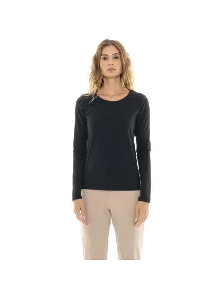 Lung tricou Leone 1947 cu mâneci lungi negru