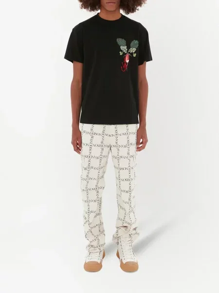 Kalhoty Jw Anderson s potiskem bílé