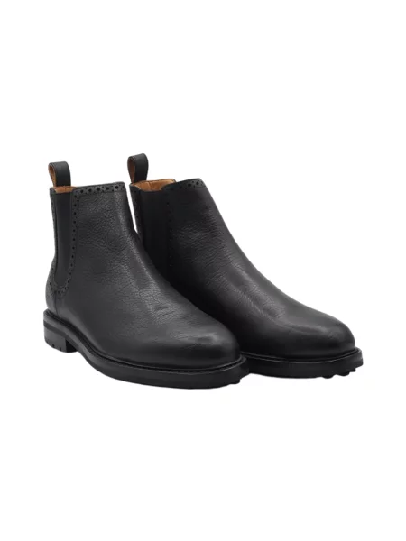 Buty do kostki Ralph Lauren skórzane czarne
