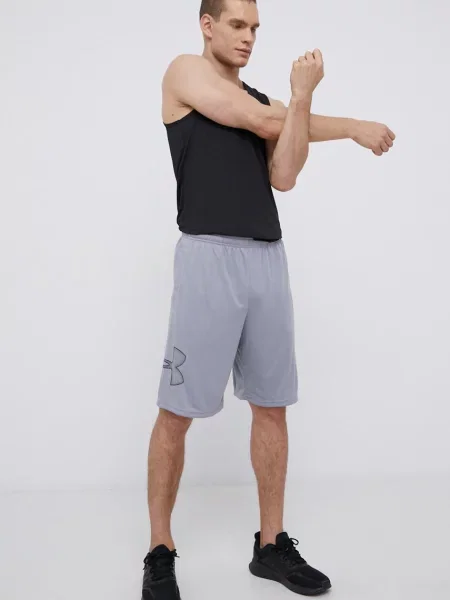 Tréningové šortky Under Armour Tech Graphic sivá