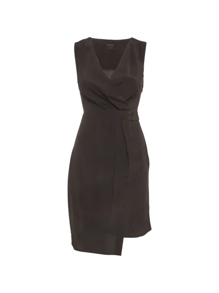Rochie mini Allsaints asimetrică negru