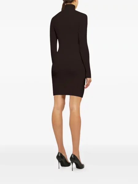 Rochie mini Wolford tricotate maro