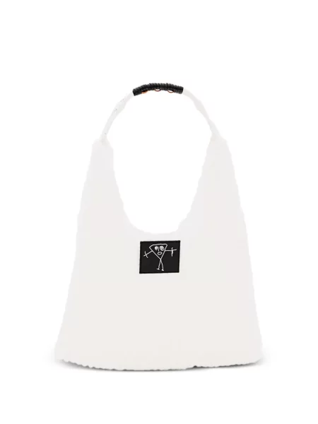 Мрежеста чанта Plan C бяло